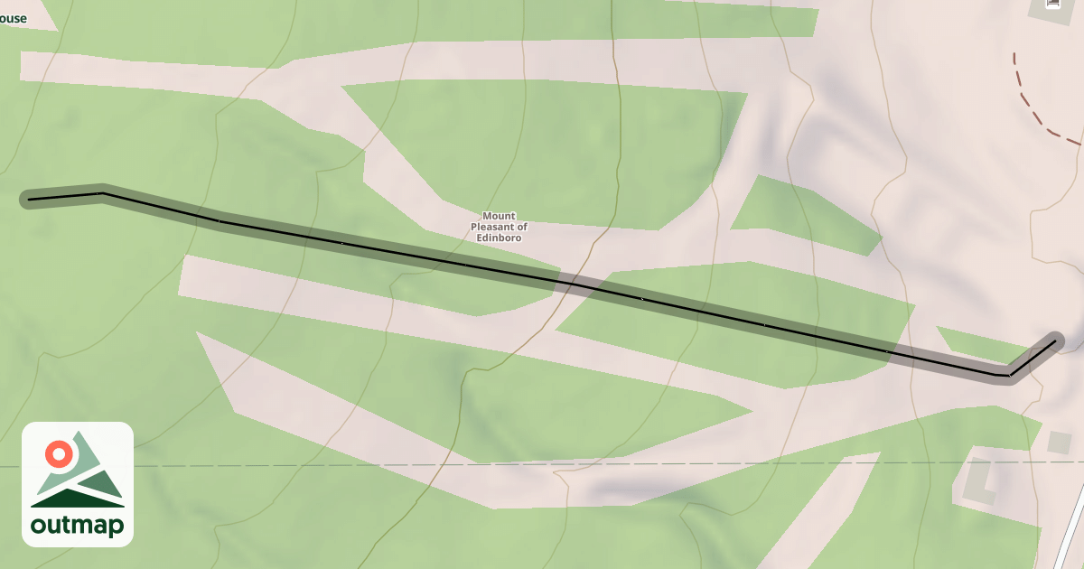 Map of T-Bar line