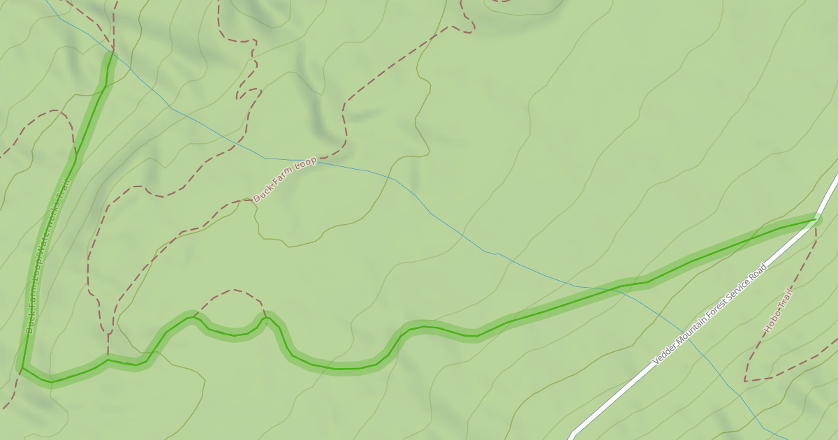 Map preview of Duck Farm Loop/Waterworks Trail