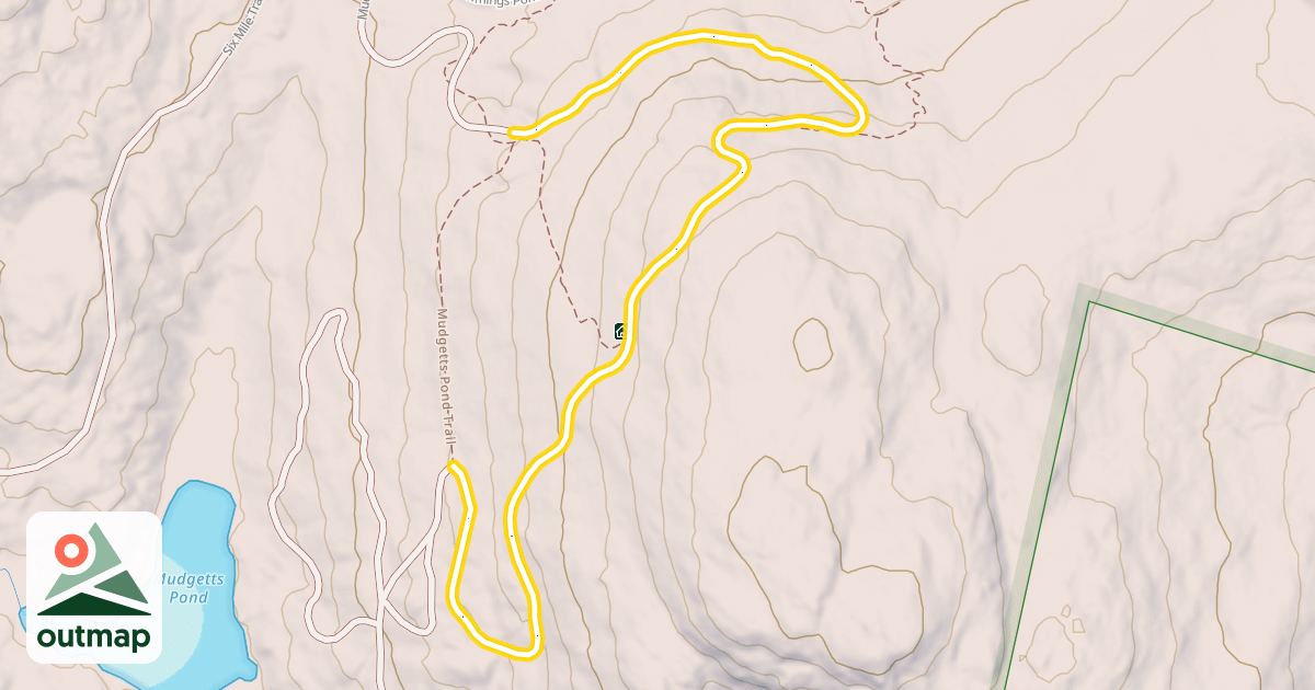 Map of Mudgetts Pond Trail