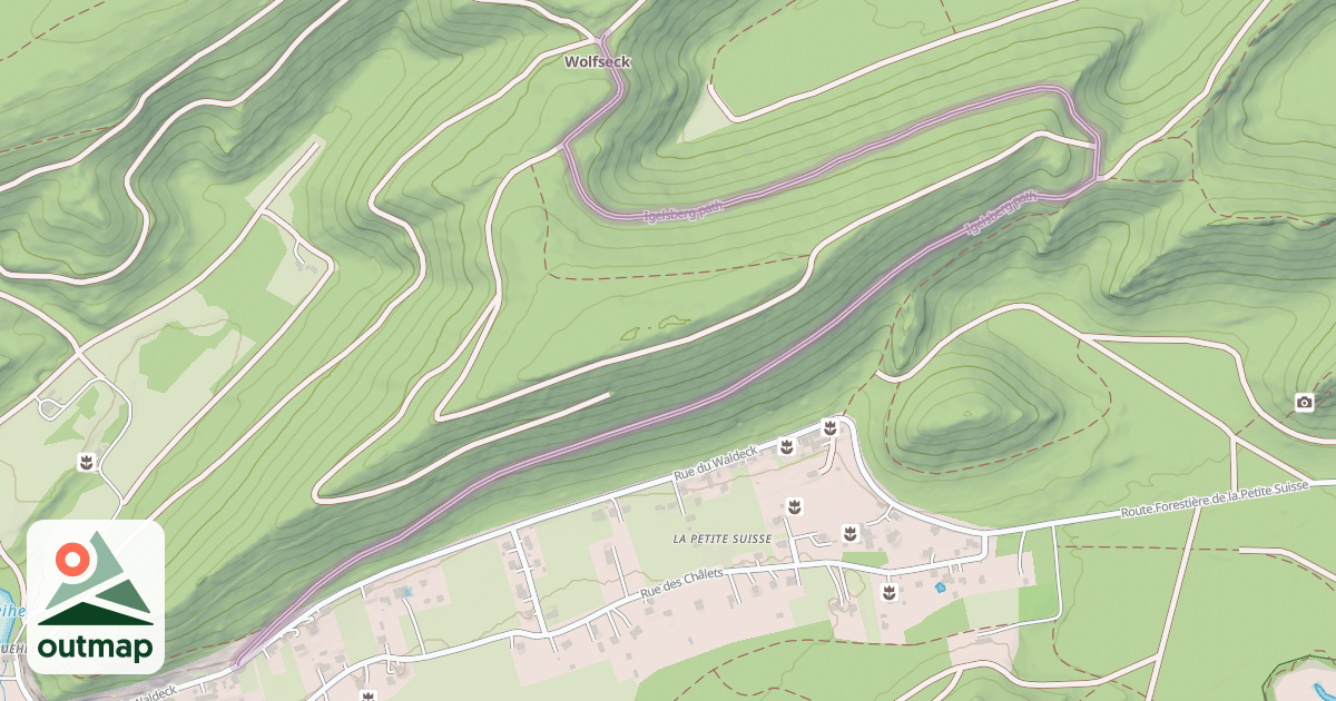 Map of Igelsberg path