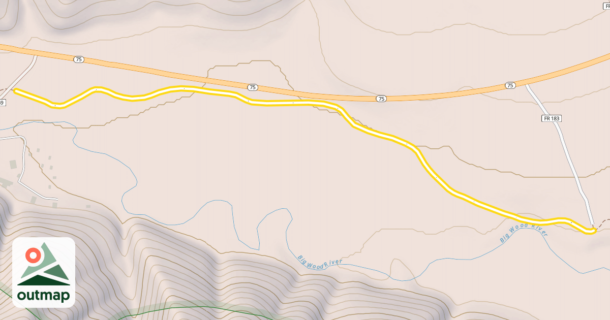 Map of Harriman Trail