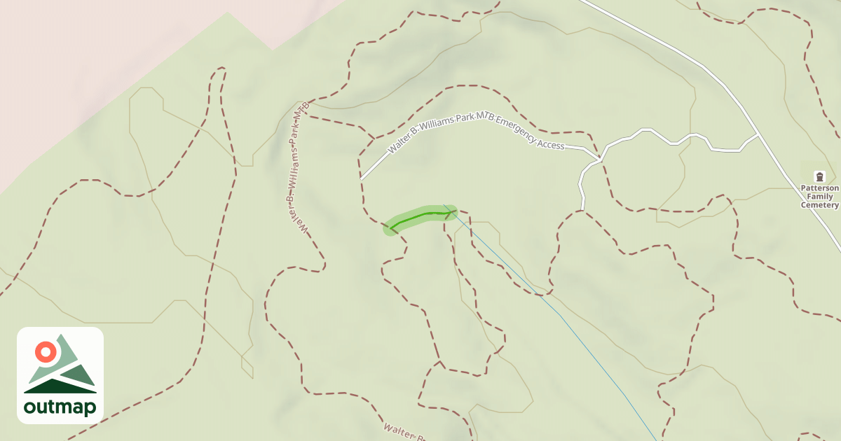 Map of Walter B MTB - Cut Through