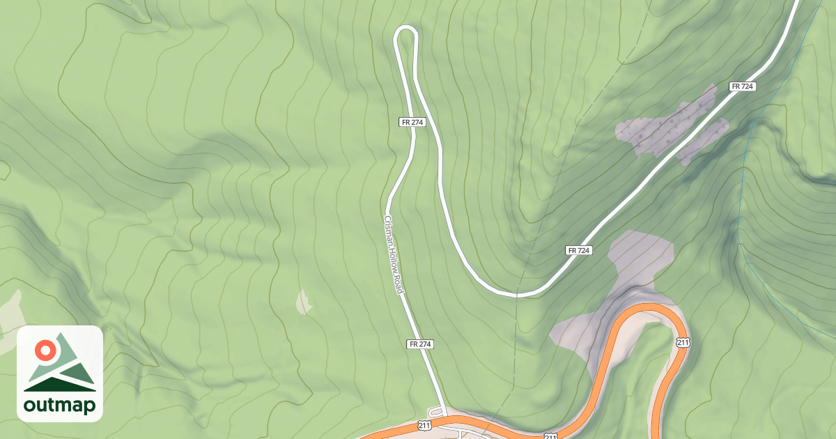 Map of CRISMAN HOLLOW
