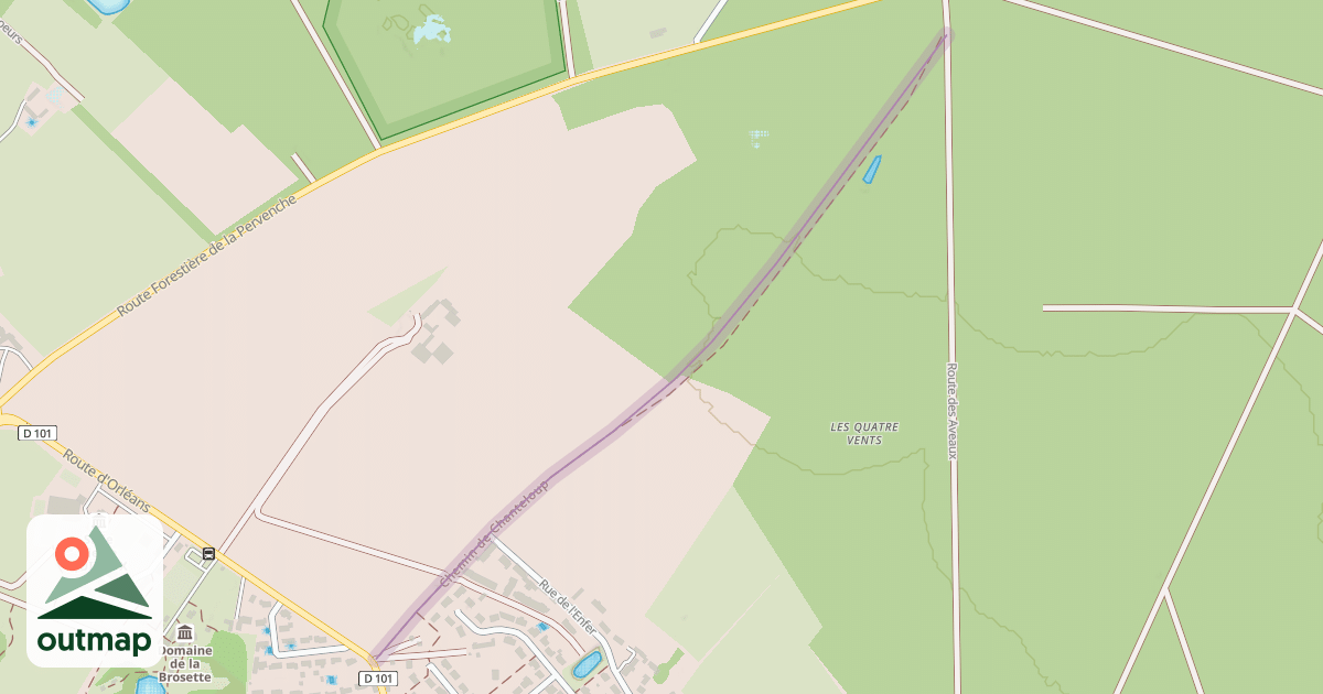 Map of Chemin de Chanteloup