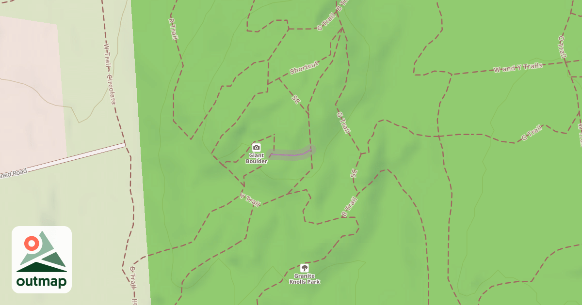 Map of Shortcut to Boulder