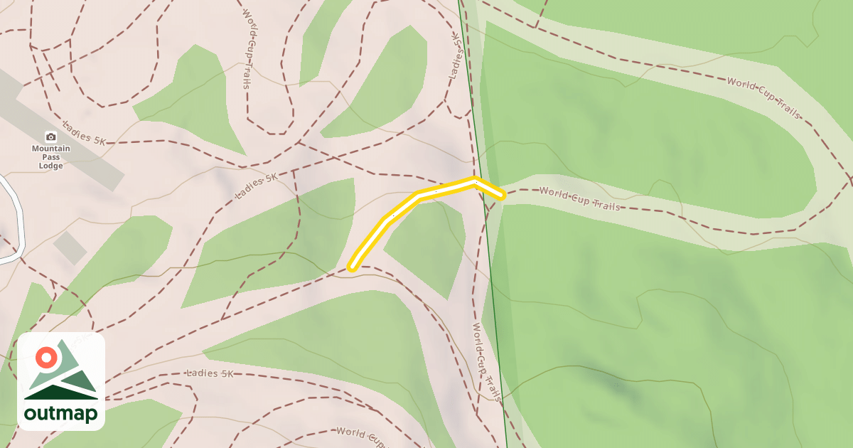 Map of World Cup Trails