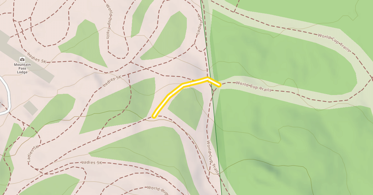Map preview of World Cup Trails