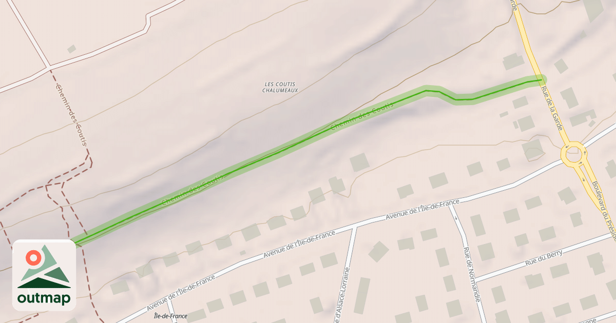 Map of Chemin des Coutis