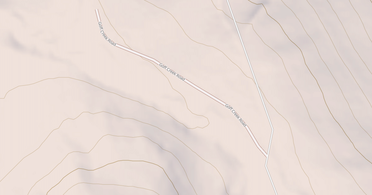 Map preview of GOFF CREEK