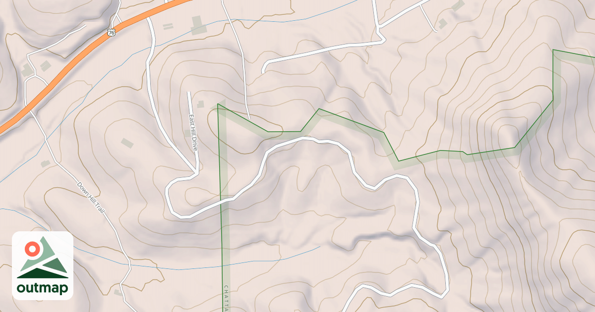 Map of BLUE ROCK
