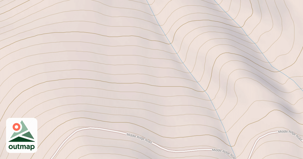 Map of MIDDLE RIDGE