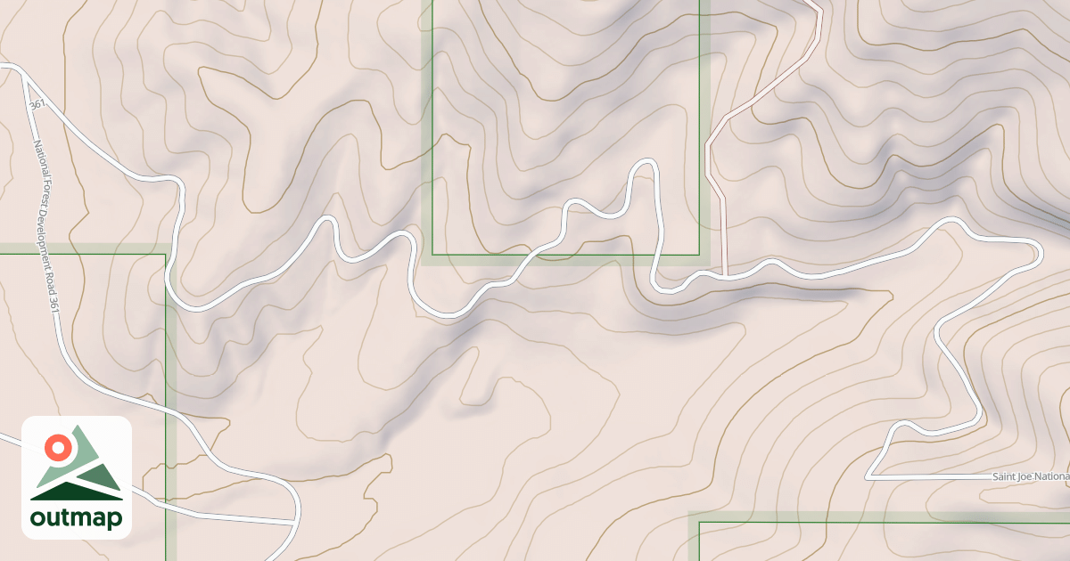 Map of ANTHONY PEAK