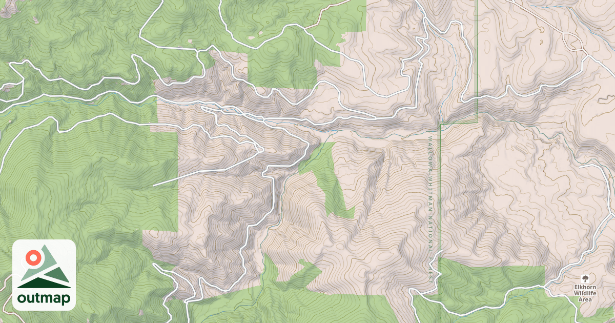 Map of ANTHONY CREEK ROAD