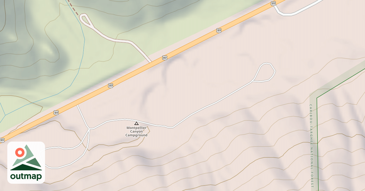 Map of MONTPELIER CG LOOP A
