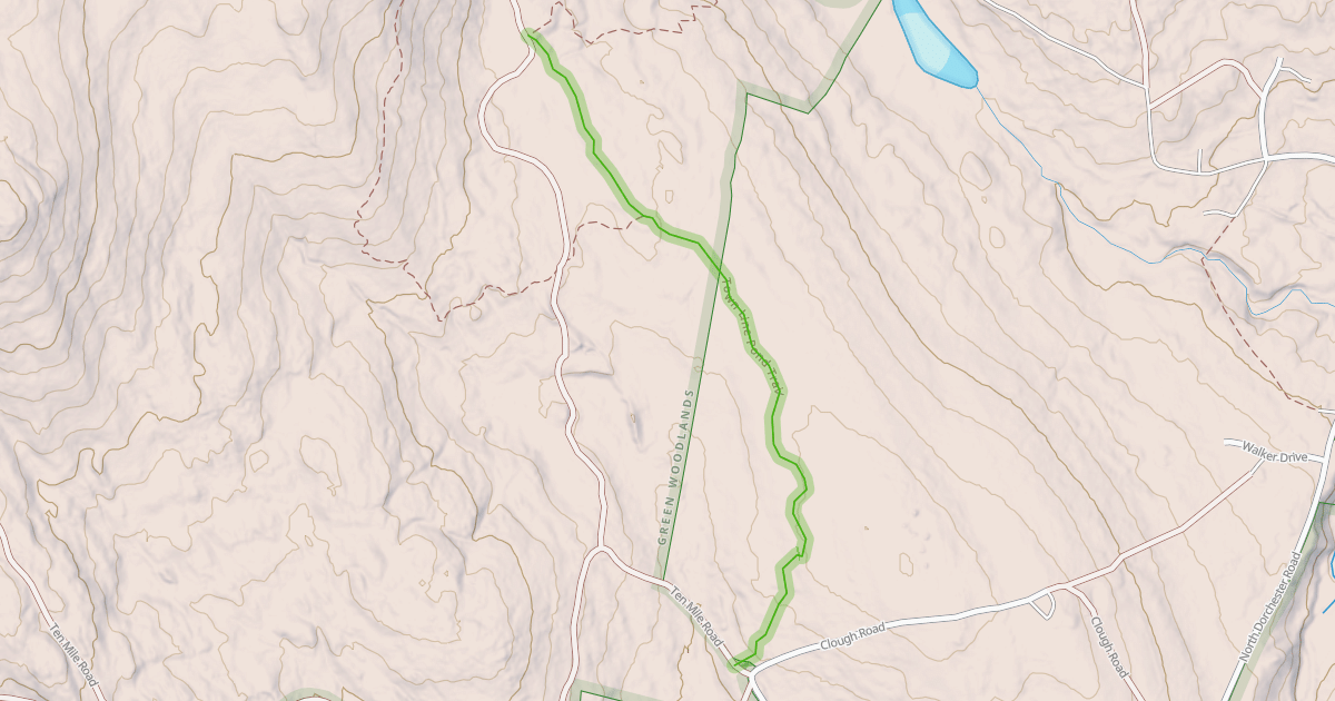 Map preview of Town Line Pond Trail
