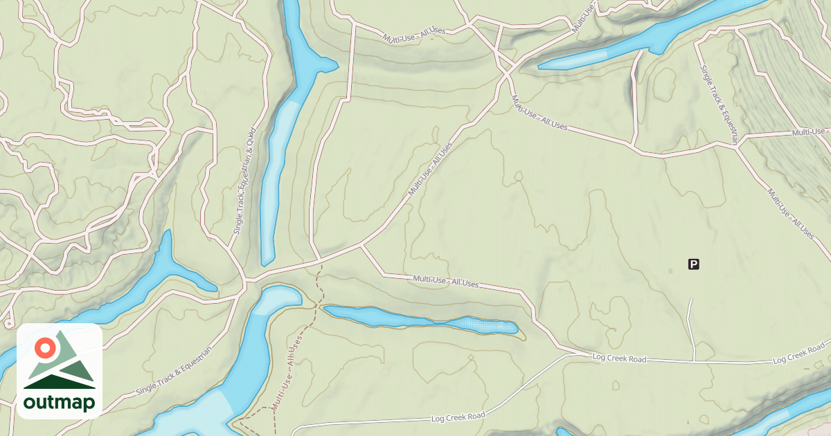 Map of Interlake State Recreation Area Trails