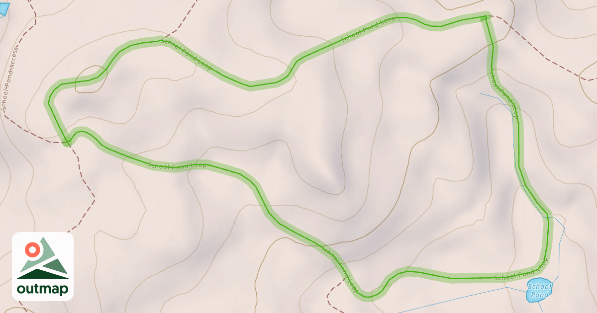 Map of School Pond Loop