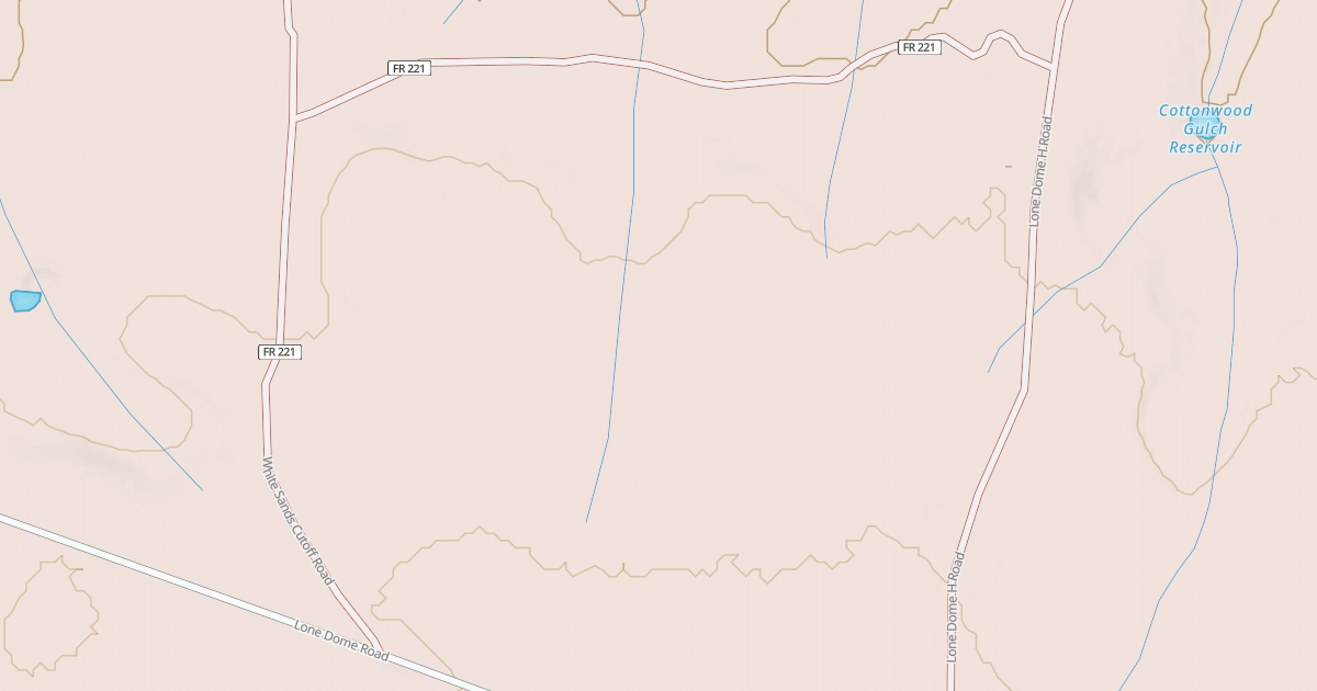 Map preview of WHITE SANDS CUTOFF