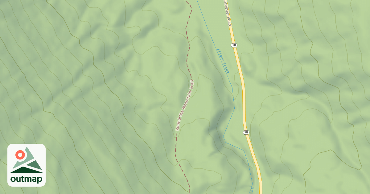 Map of Round the Mountain Trail
