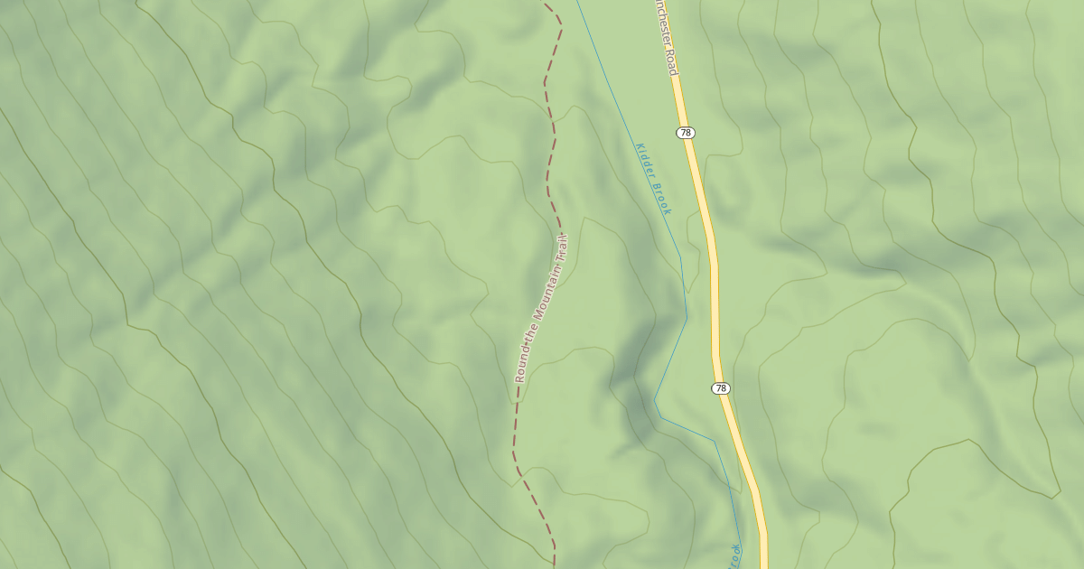Map preview of Round the Mountain Trail