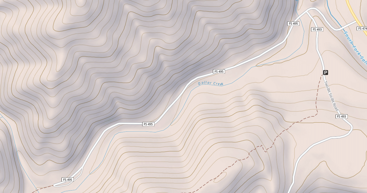 Map preview of DOLLAR CREEK
