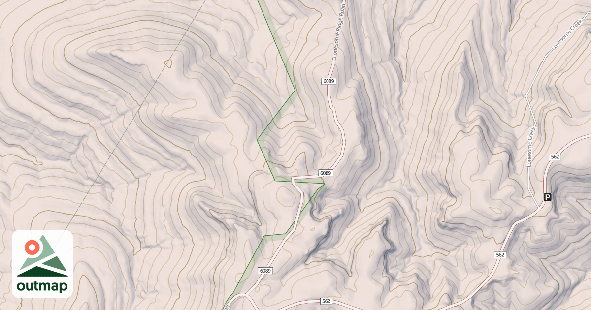 Map of LONESOME RIDGE