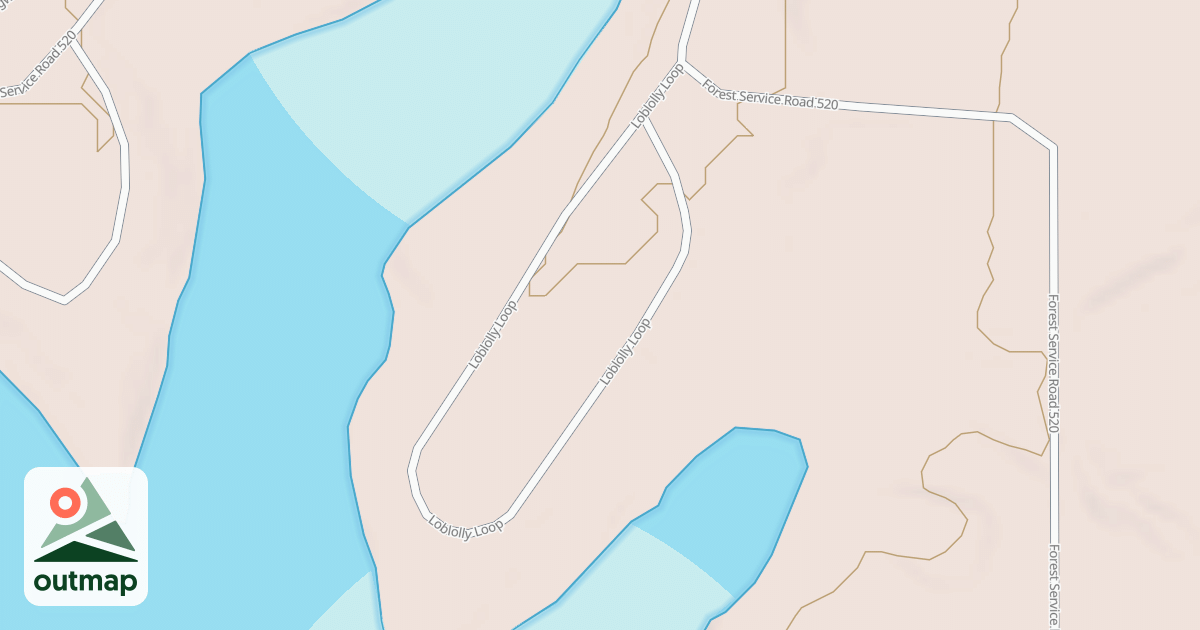 Map of LOBLOLLY LOOP