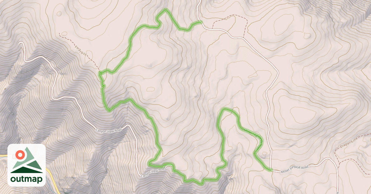 Map of Moser Highlands Road