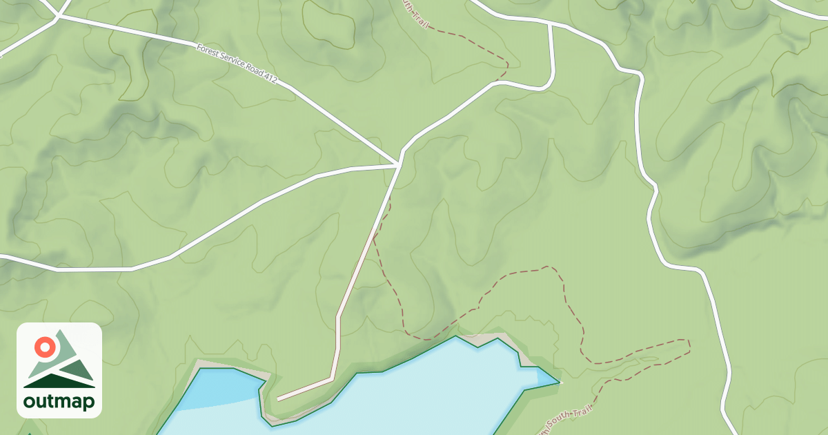 Map of HIGGINS BRANCH ROAD
