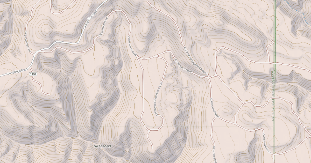 Map preview of COTTONWOOD