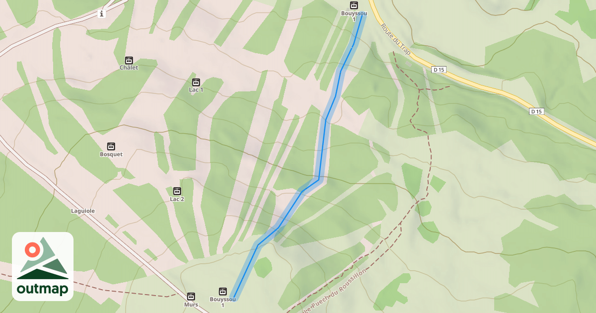 Map of Les Mélèzes