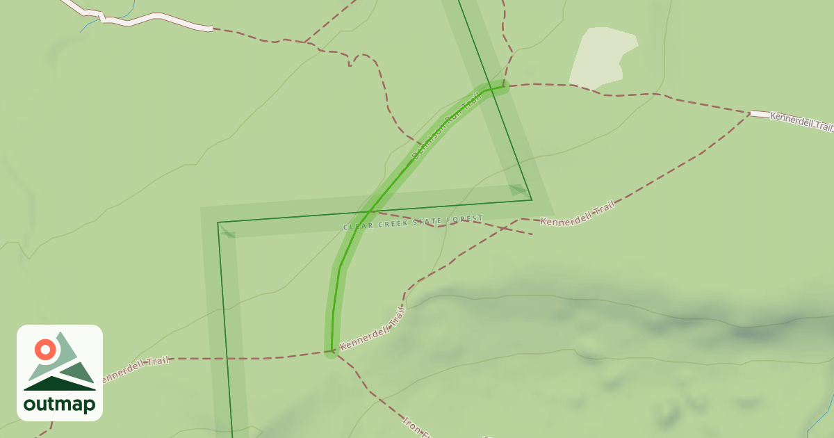 Map of Dennison Run Trail