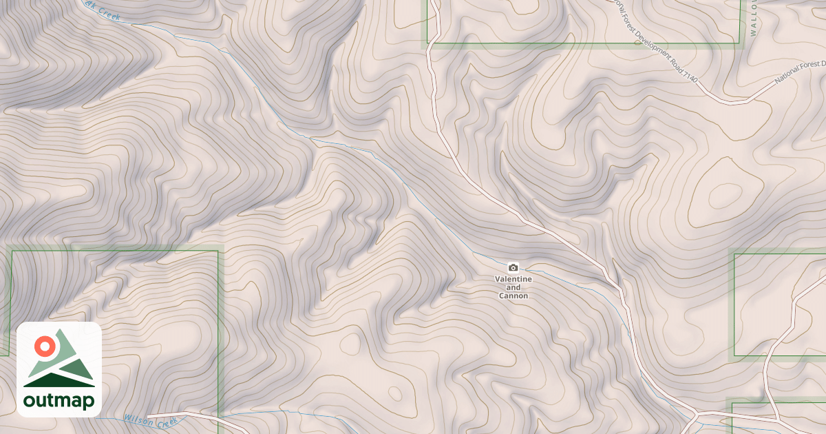 Map of USFS National Forest System Roads {10EB8462-D9A5-4EE7-AF06-A3C7F1CBCB50}