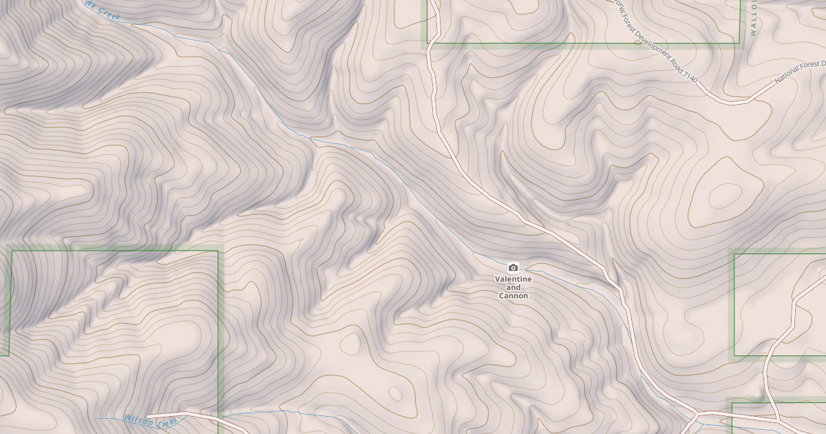 Map preview of USFS National Forest System Roads {10EB8462-D9A5-4EE7-AF06-A3C7F1CBCB50}