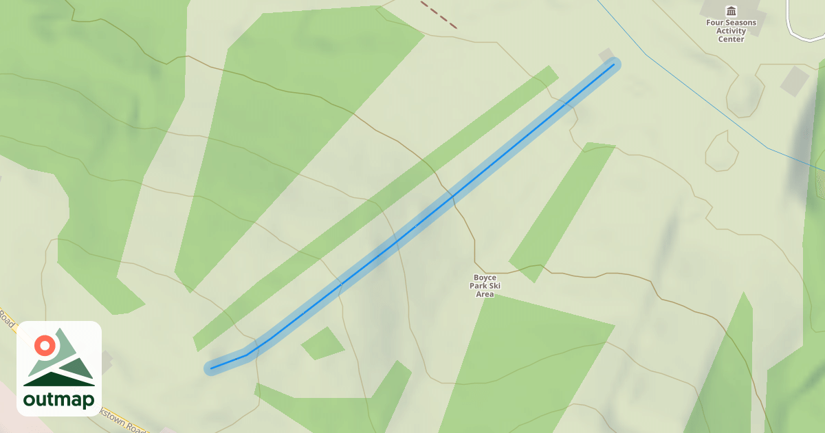 Map of Adam's Run