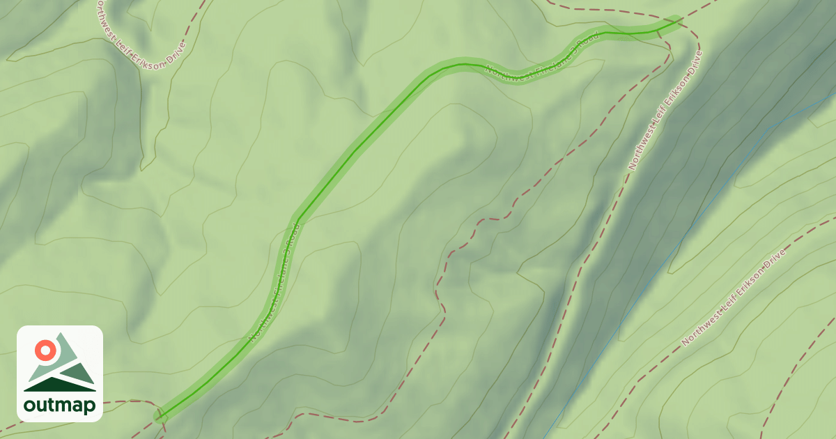 Map of Northwest Firelane 3 Road