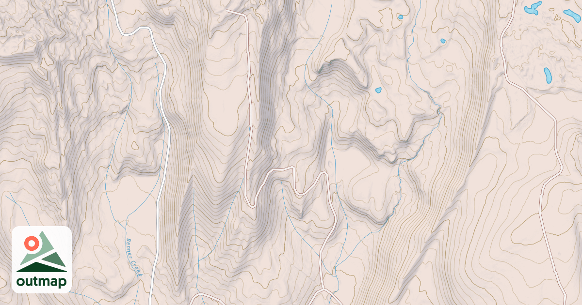 Map of BENNER CREEK NORTH