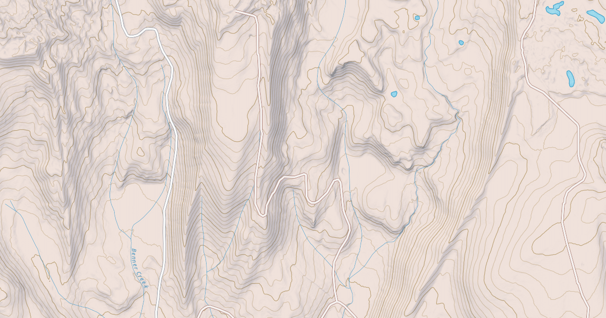 Map preview of BENNER CREEK NORTH