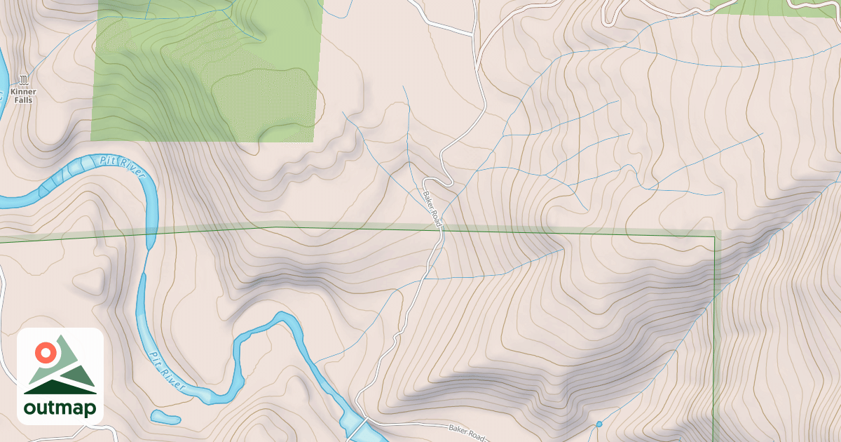 Map of BAKER SLIDES