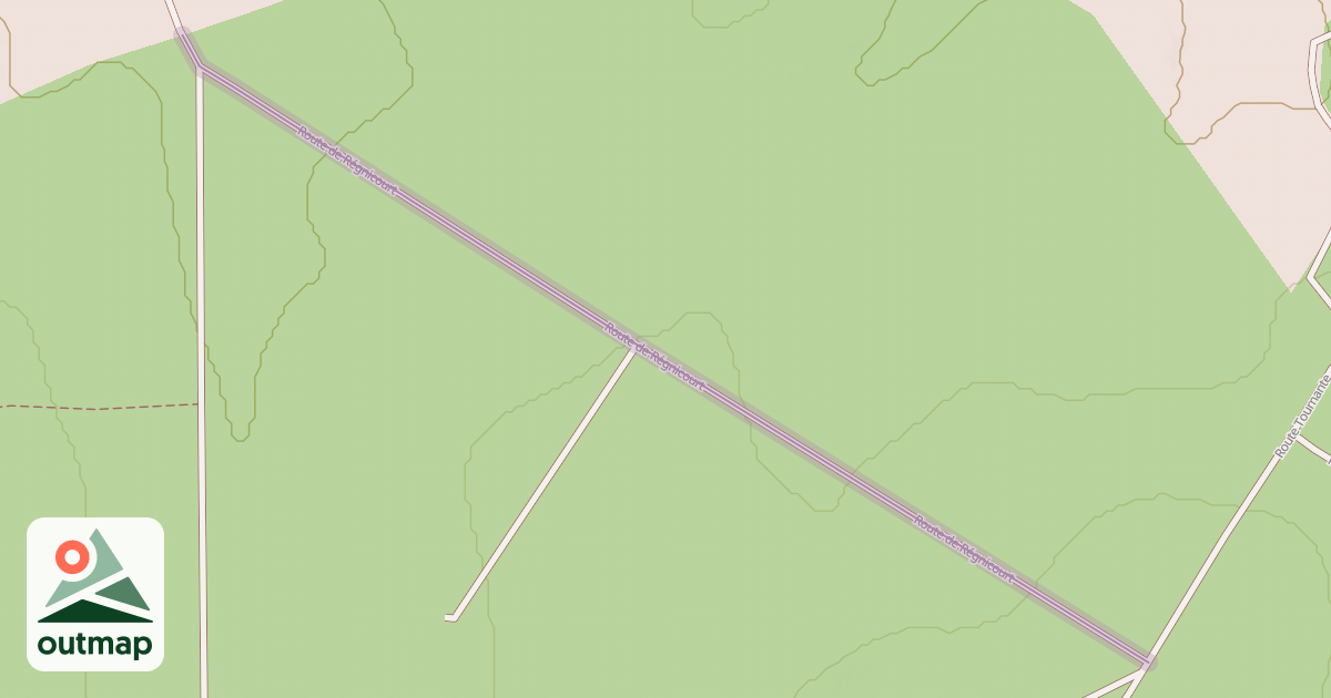 Map of Route de Régnicourt