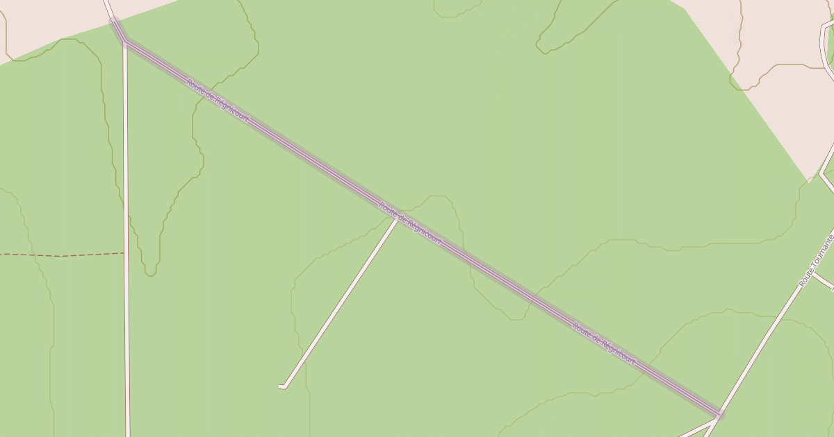 Map preview of Route de Régnicourt