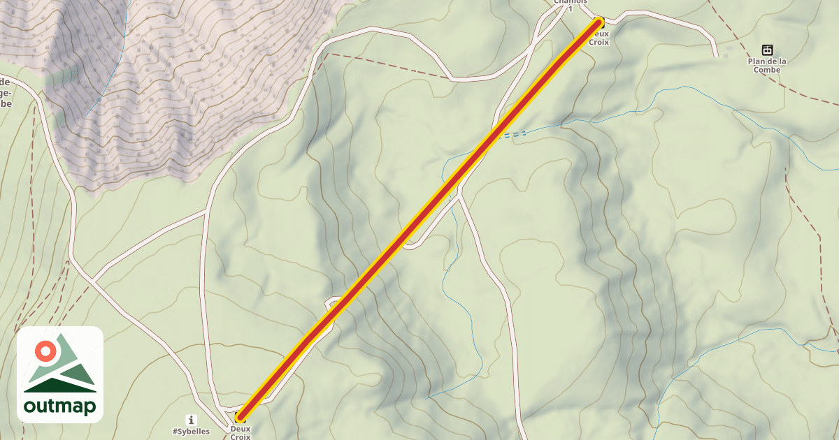 Map of Deux Croix