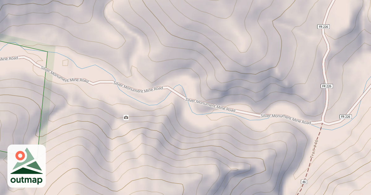 Map of SILVER MONUMENT MINE