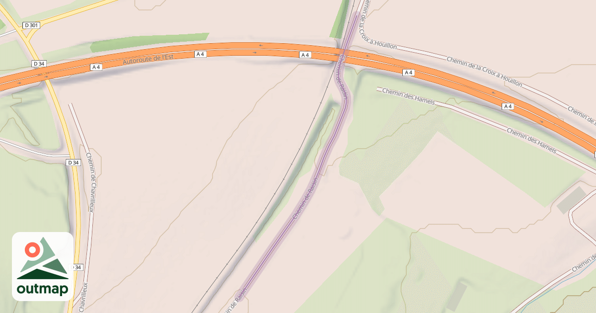 Map of Chemin du Raisin