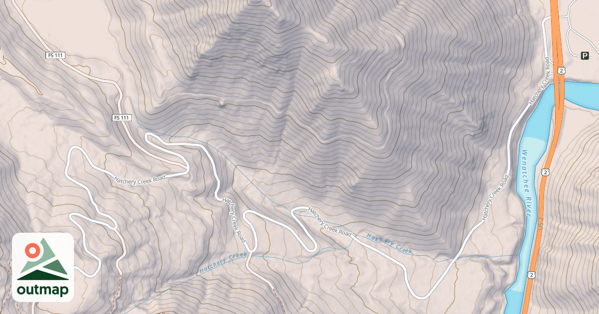 Map of HATCHERY CREEK