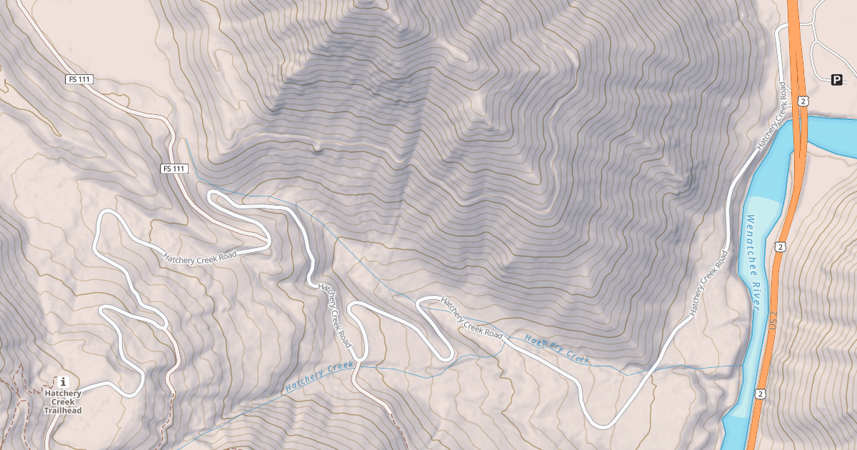 Map preview of HATCHERY CREEK