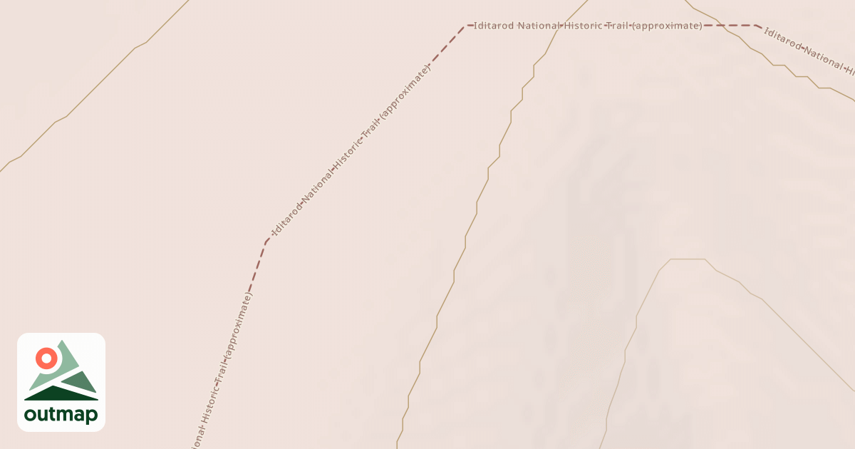Map of Iditarod National Historic Trail