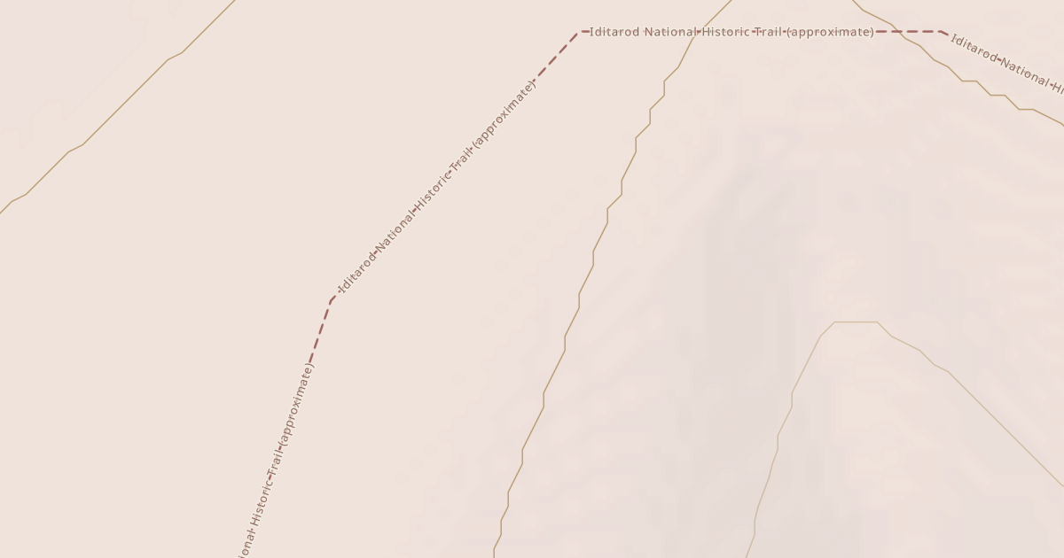 Map preview of Iditarod National Historic Trail