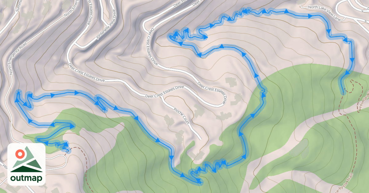 Map of Spin Cycle Trail