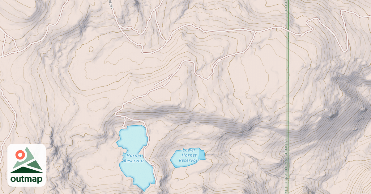 Map of HORNET RESERVOIR